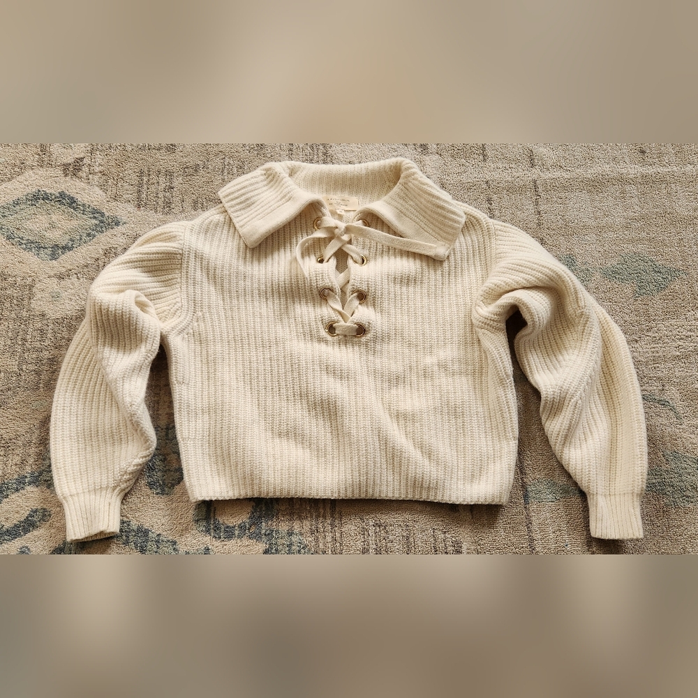La Maille Peter Jumper Sweater. Cream. Size XS. EUC